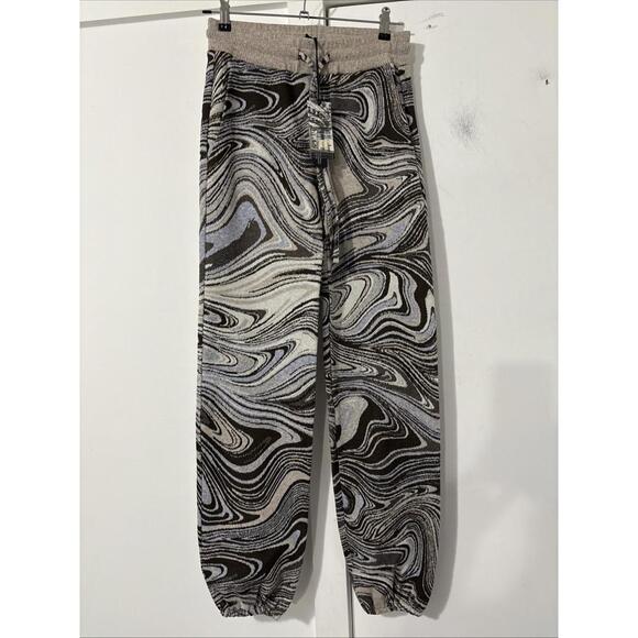 Twenty Montreal Knit Joggers Size XSmall Swirls Print NWT - Picture 1 of 9